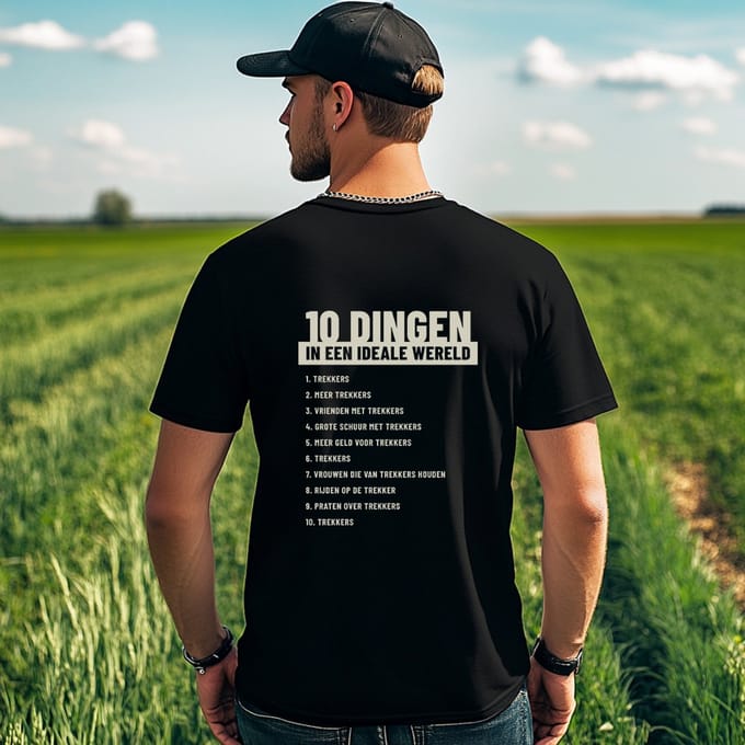 AGRIFANS® Ideale Wereld - Heren T-shirt - M