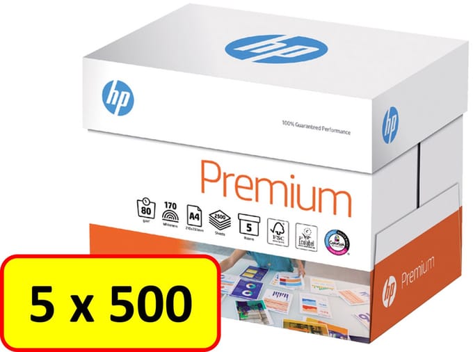 Kopieerpapier HP CHP850 Premium - A4 - 80gr - wit - 5x500 vel (doos)