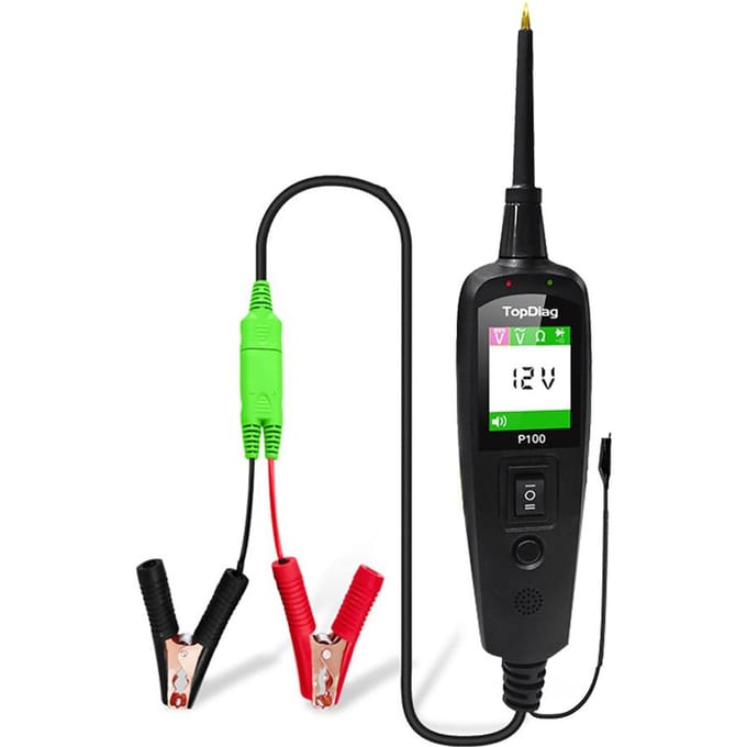 Auto Circuit Tester Power Circuit Probe Kit Auto Voltage/Resistant Tester Diagnostisch Gereedschap 2M Cable zwart