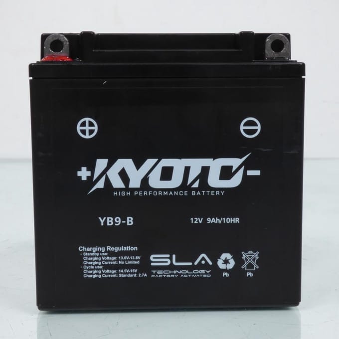 accu kyoto voor scooter piaggio 125 x9 evolution 2003 à 2007 y9b-b / 12v 9ah nieuw