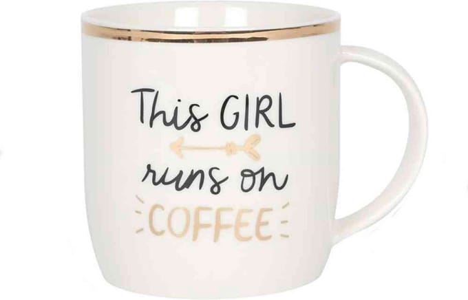 Something Different Mok/beker This girl runs on coffee Multicolours