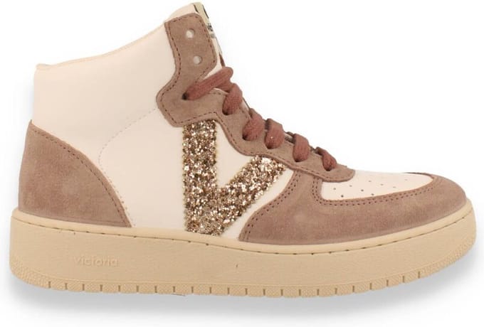 Victoria Lavanda Dames Sneaker Hoog | Wit | Maat: 36