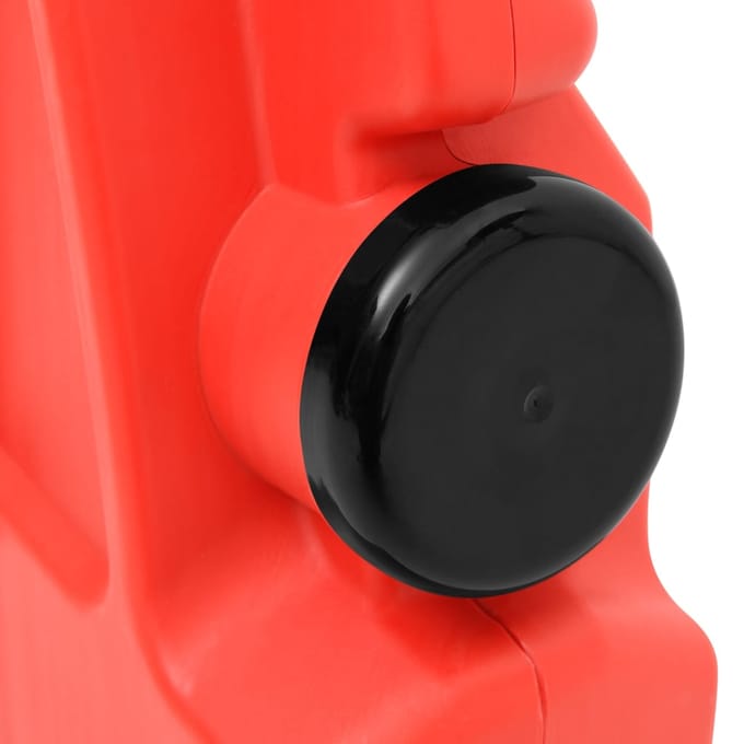 vidaXL - Verkeersbarrières - inklapbaar - 210x50x105 - cm - rood
