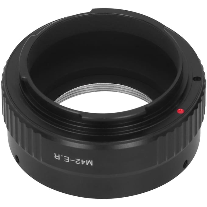 NEWYI M42‑ EOS R Lensadapterring voor M42 Schroefdraadlens naar voor Canon RF Camera black