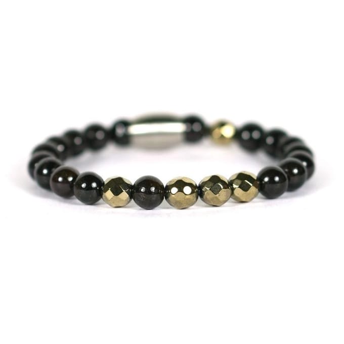 IbizaMen KIDS - pyrite  granaat 6mm - 15cm