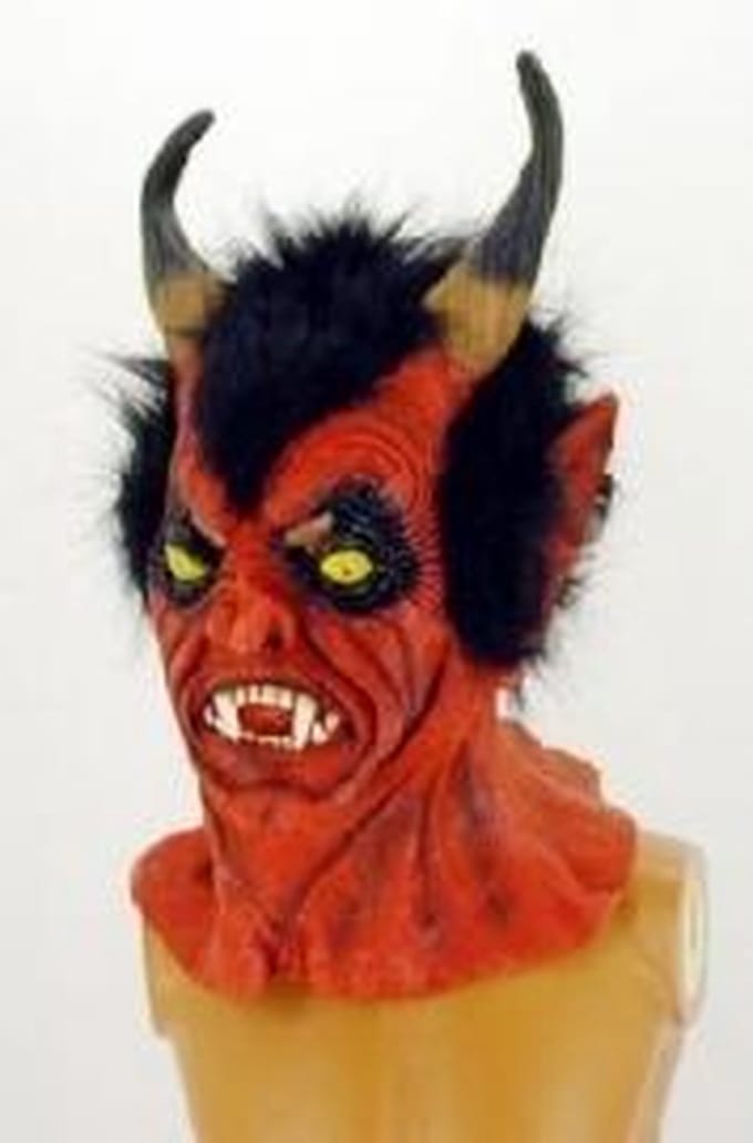 Halloween latex griezel masker Duivel