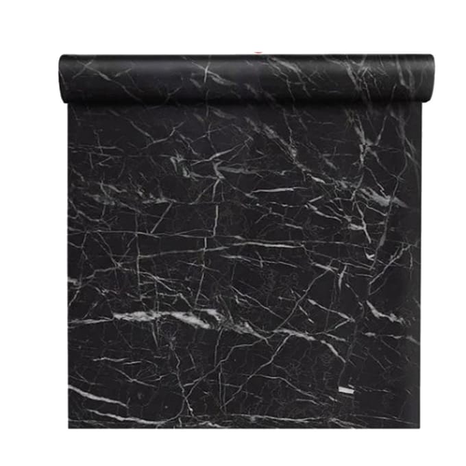 Behang Marmeren Zwart Zelfklevend Behang 40x300cm voor Kantoor Huisdecoratie black