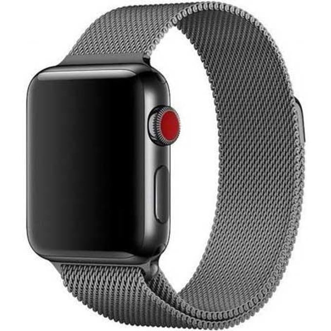 2+1 | Apple Watch Bandje Solaro - Milanese - Space Grey