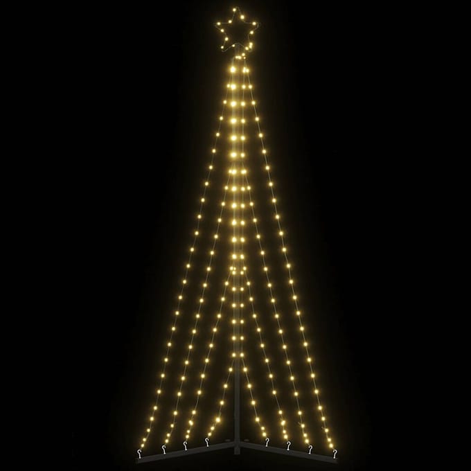 vidaXL - LED-kerstboom - 339 - LEDs - warm - wit - 187 - cm