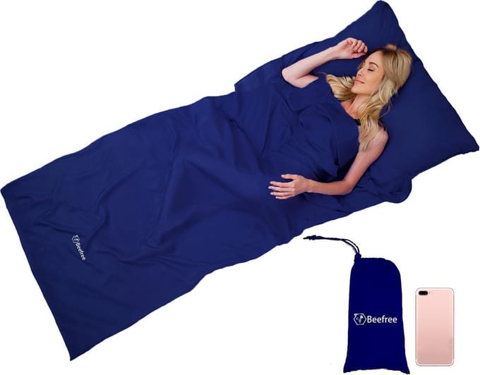Beefree lakenzak - Dunne zomerslaapzak - liner | Blauw