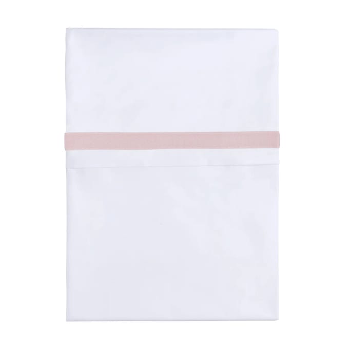 Baby's Only Wieglaken geweven bies - Oud roze/Wit - 80x100 cm - 100% egyptisch katoen