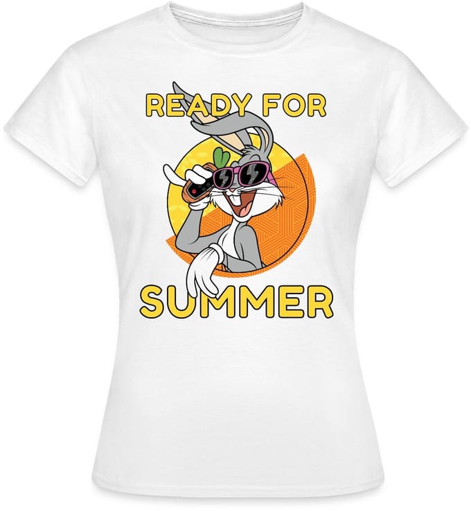 Looney Tunes Bugs Bunny Ready For Summer T-Shirt Dames