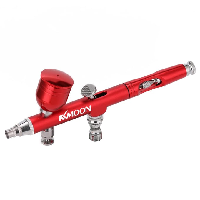 KKMOON – stylo pompe de pulvérisation Portable, Mini taille, compresseur d'air, ensemble pour peinture artistique, modèle de pulvérisation de gâteau artisanal rouge
