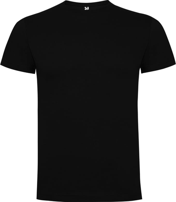5 Pack Zwart t-shirts Roly Dogo Premium Kids 8 jaar 122 - 128