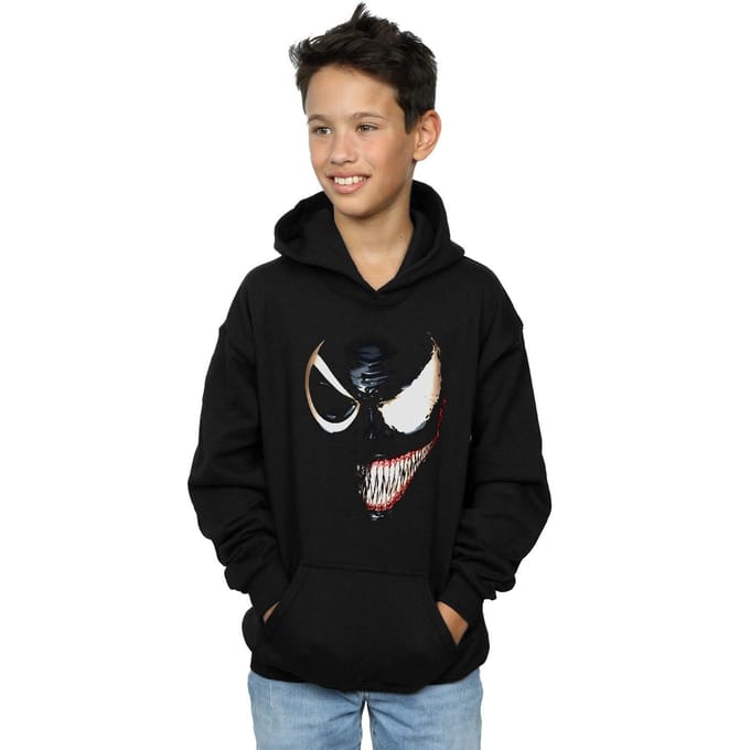 Marvel Jongens Venom Split Face Hoodie (Zwart)