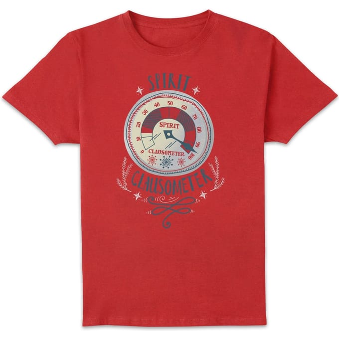 Elf Clausometer Men's Christmas T-Shirt - Red - M