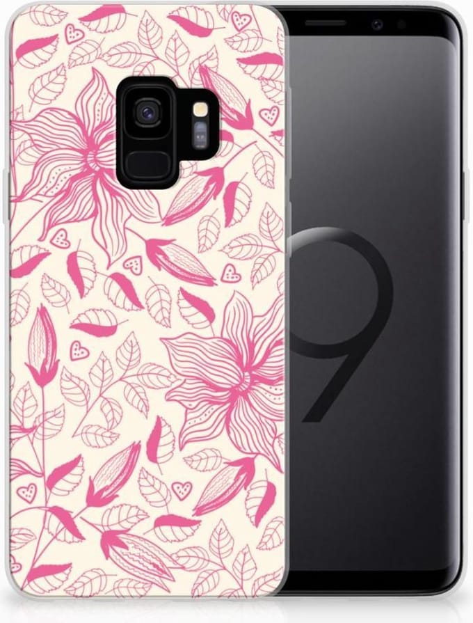 Samsung Galaxy S9 TPU Case Pink Flowers