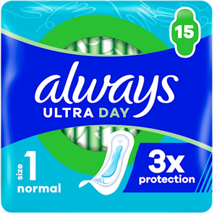 Always Maandverband Ultra Day Normal Maat 1 (15 stuks)