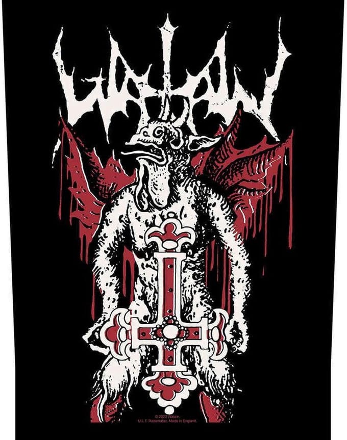 Watain - Inverted Cross Rugpatch - Zwart