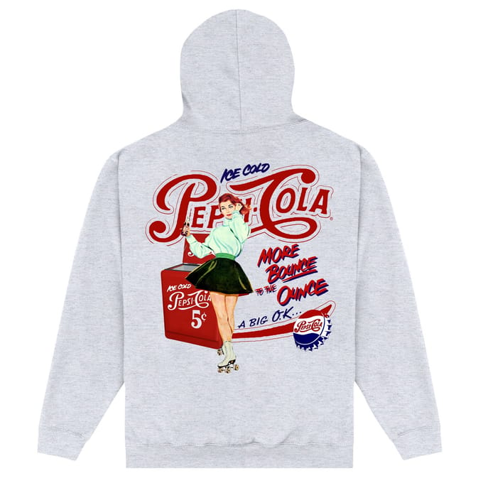 Pepsi Co. More Bounce To The Ounce Hoodie - Grey - L