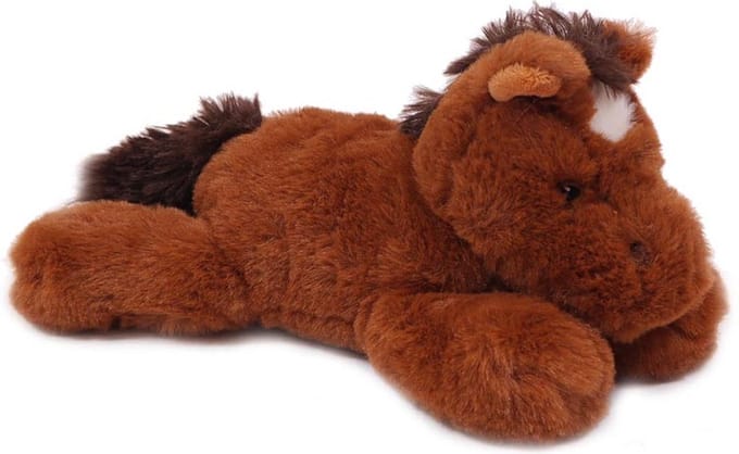 Pia Soft Toys - Pluche knuffeldier - Paard liggend ECO 23 cm