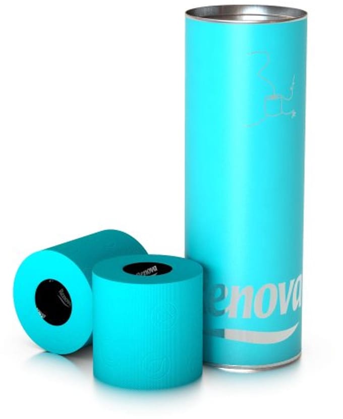 Premium gekleurd toiletpapier - 3 rollen in geschenkdoos