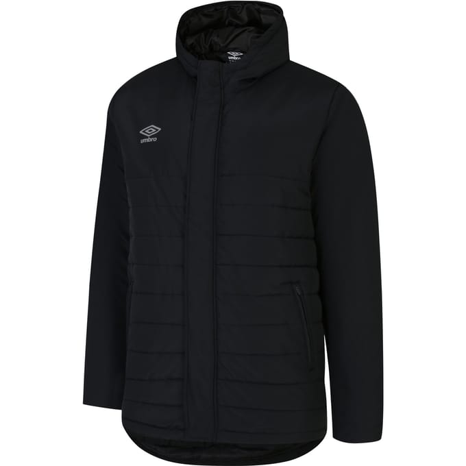 Umbro Heren Bench gewatteerd jack (Zwart)