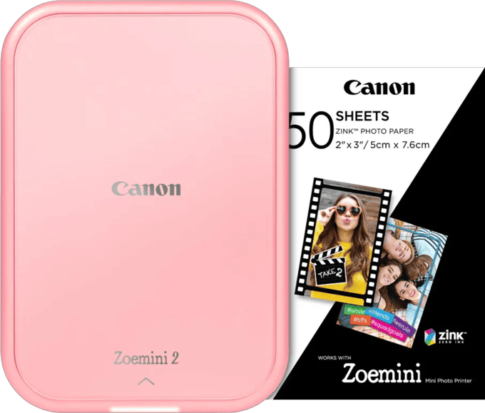 Canon Zoemini 2 Roze + 50 vellen fotopapier