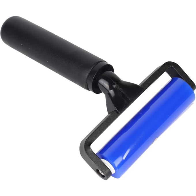 Siliconen Stofverwijderingsroller Mobiele Telefoon Schermfolie Roller Medium Viscositeit Plakkerige Stofroller 4in black