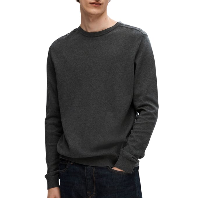 Regular fit gebreide pullover van puur katoen, model 'BERG'