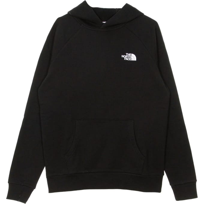 Raglan Red Box-hoodie heren, zwart/wit