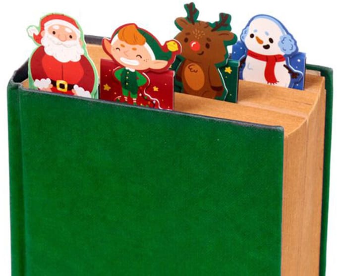 Magnetische Boekenlegger Set - Jingle Kerstmis/Kerst - 8x3x0,8