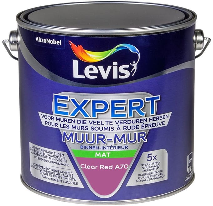 Levis - Expert Muur Binnen Mix - Clear Red A70 - Mengverf - 2,5 L