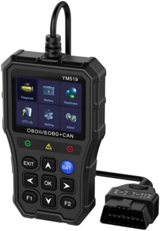 Diagnostische Scanner - OBD2 Code Lezer - Auto Motor Diagnose - Directe Foutdetectie - 25.2 x 13.2 x 3.6 cm