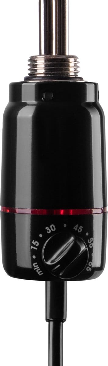 Radiatorconnect elektrisch verwarmingselement GT Black met elektronische thermostaat 150 Watt.
