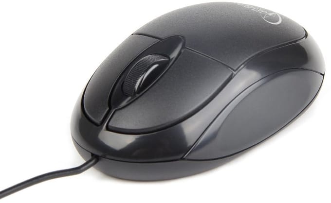 Gembird Wired optical mouse U-01 - Muis - Optisch - 3 knoppen - Zwart