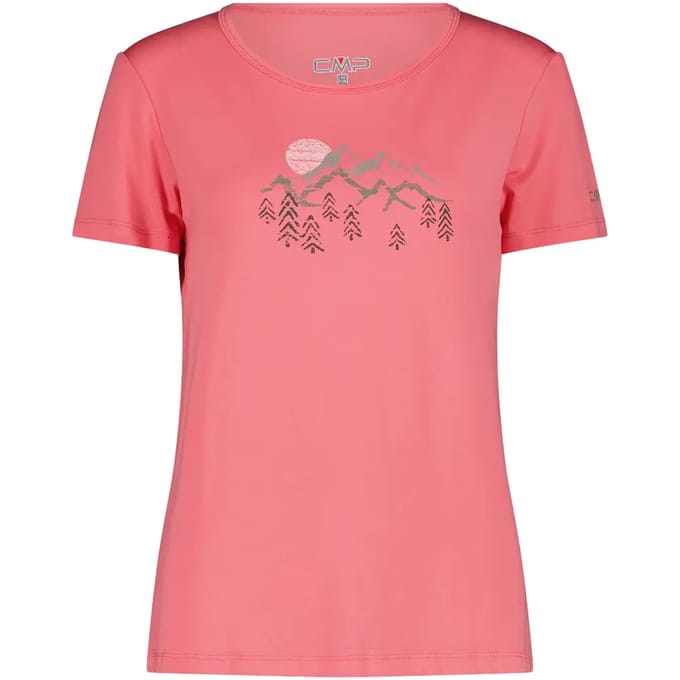 Bamboe T-shirt met bloemenprint dames CMP