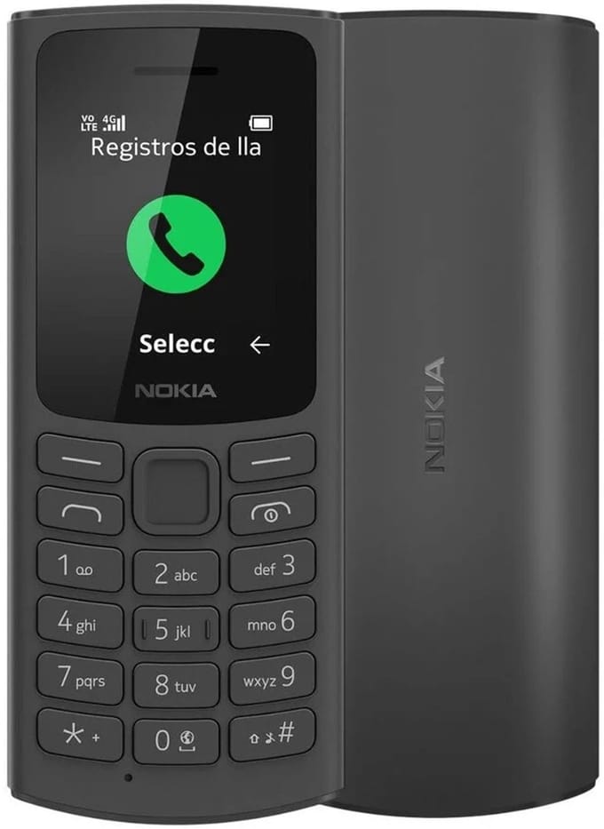 Nokia 105 4G – Zwart – Dual SIM