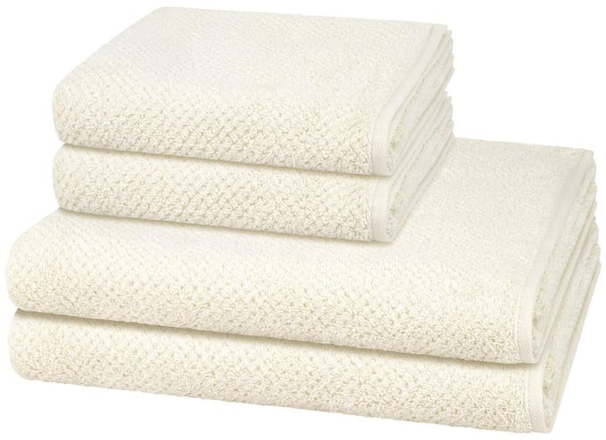 Cawö Sonstiges 2 X handdoek 2 X douchehanddoek - in set 4 pack Pure