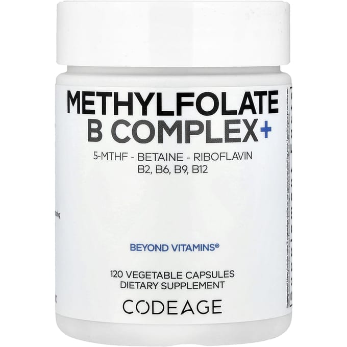 Methylfolaat B-complex+, 120 plantaardige capsules