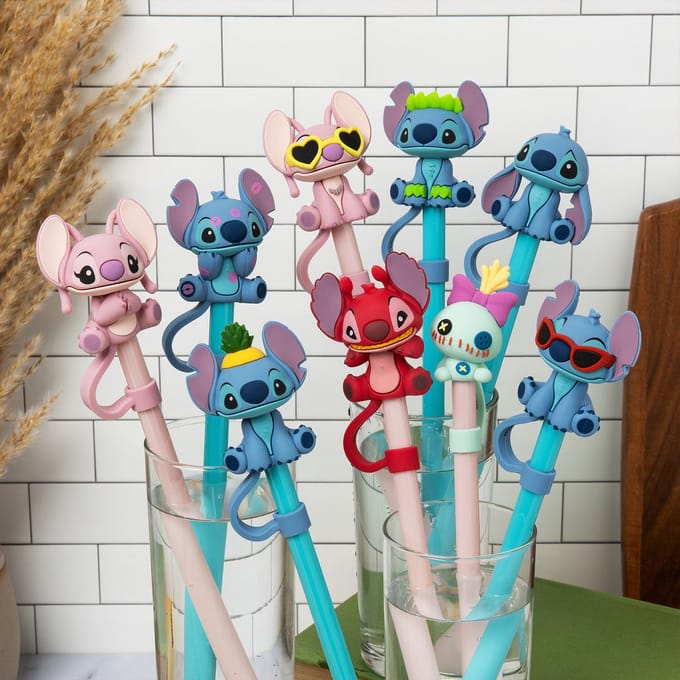 Paladone Disney Stitch rietje met topper (één stuk)