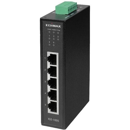 EDIMAX IGS-1005 IGS-1005 Industrial Ethernet Switch 1 GBit/s PoE-functie