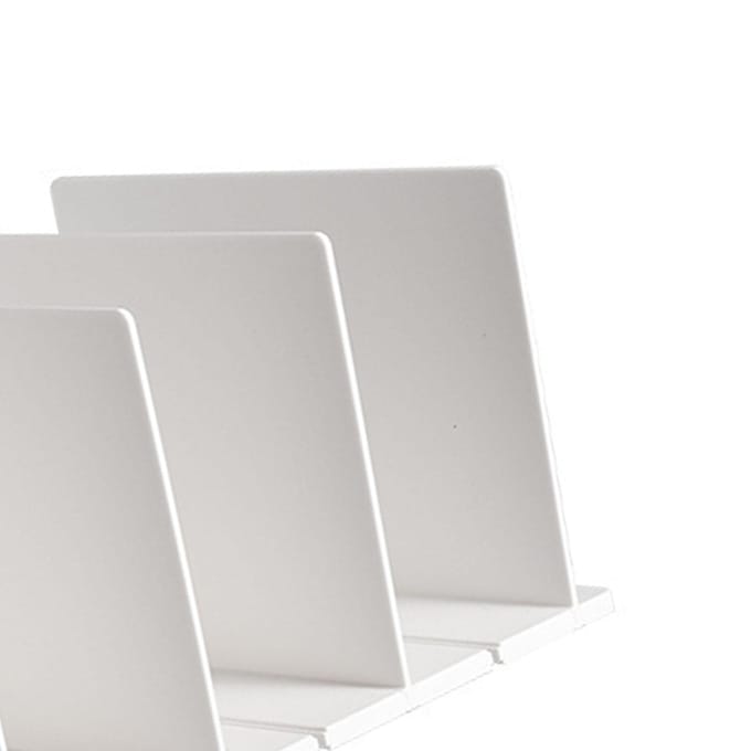 Plankverdeler Wit Stevig Plastic Eenvoudige Montage Verstelbare Verticale Handtas Scheider voor Thuis white