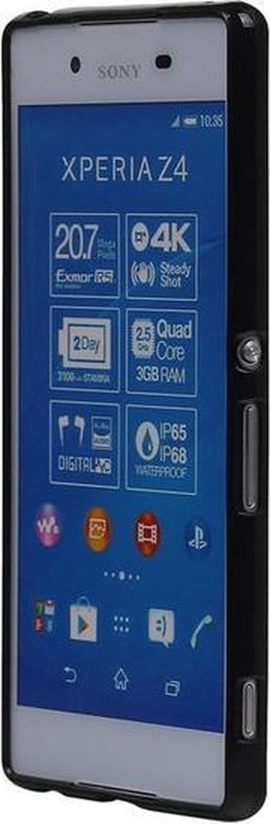 Sony Xperia Z4 Compact TPU Hoesje Zwart