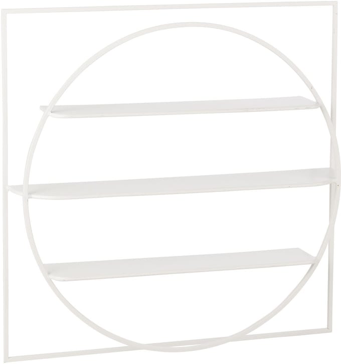 J-Line wanddecoratie News - metaal - wit