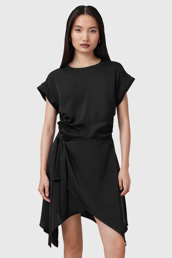 AllSaints Riko Mini Dress Black Taglia: 10 | Abiti Mini Outlet | Donna | Nero