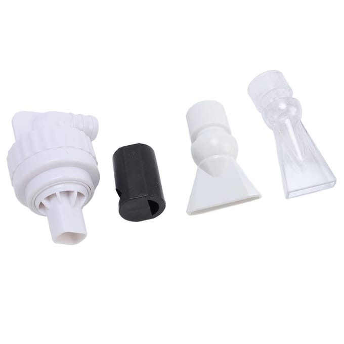 Aquarium Eendenbek Uitstroommond met Universele Connector Anti-Sifon Functie Verstelbare Waterstroom black