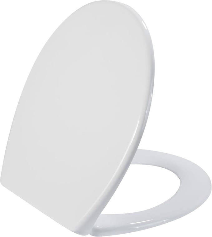 Toiletbril Wit Universeel zonder Zachte Sluiting