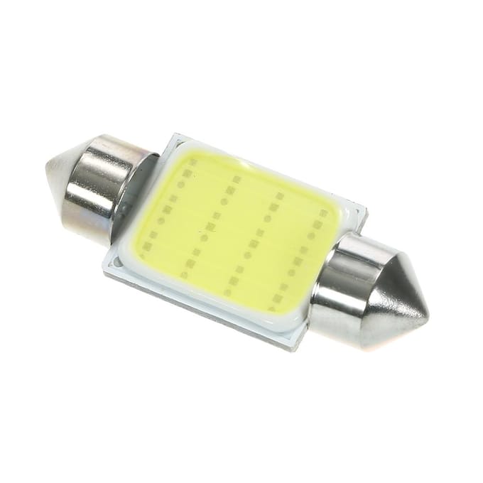 10 stuks Festoon 36mm C5W COB LED Wit Interieur SMD Lamp Auto Lichtbron 36mm beige
