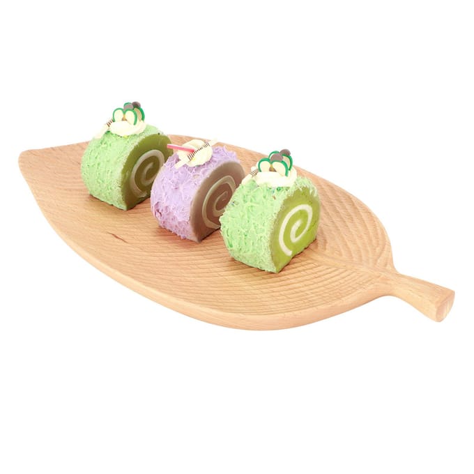 Bladvorm Houten Bord Opbergbakken Thee Dienblad Dessert Diner Brood Fruit Snacks Voedsel Display beige